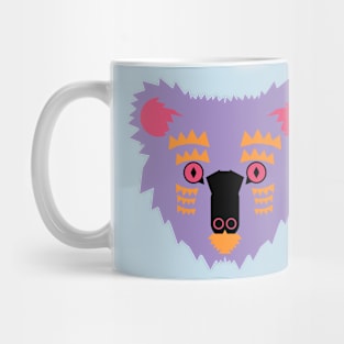 Koala Bear Face, purple Mug